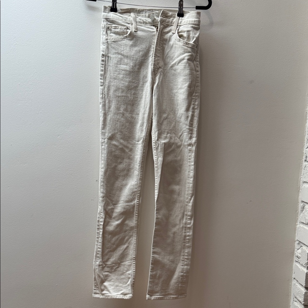 MOTHER Cream Skinny Jeans for Women